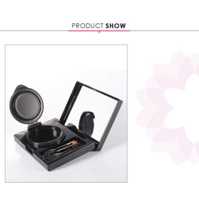 Folding brush square small empty eyebrow cosmetic packaging with mirror cosmetic container